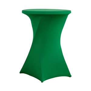Statafel met groene hoes