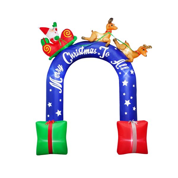 Kerstboog met slee Kerstboog met slee